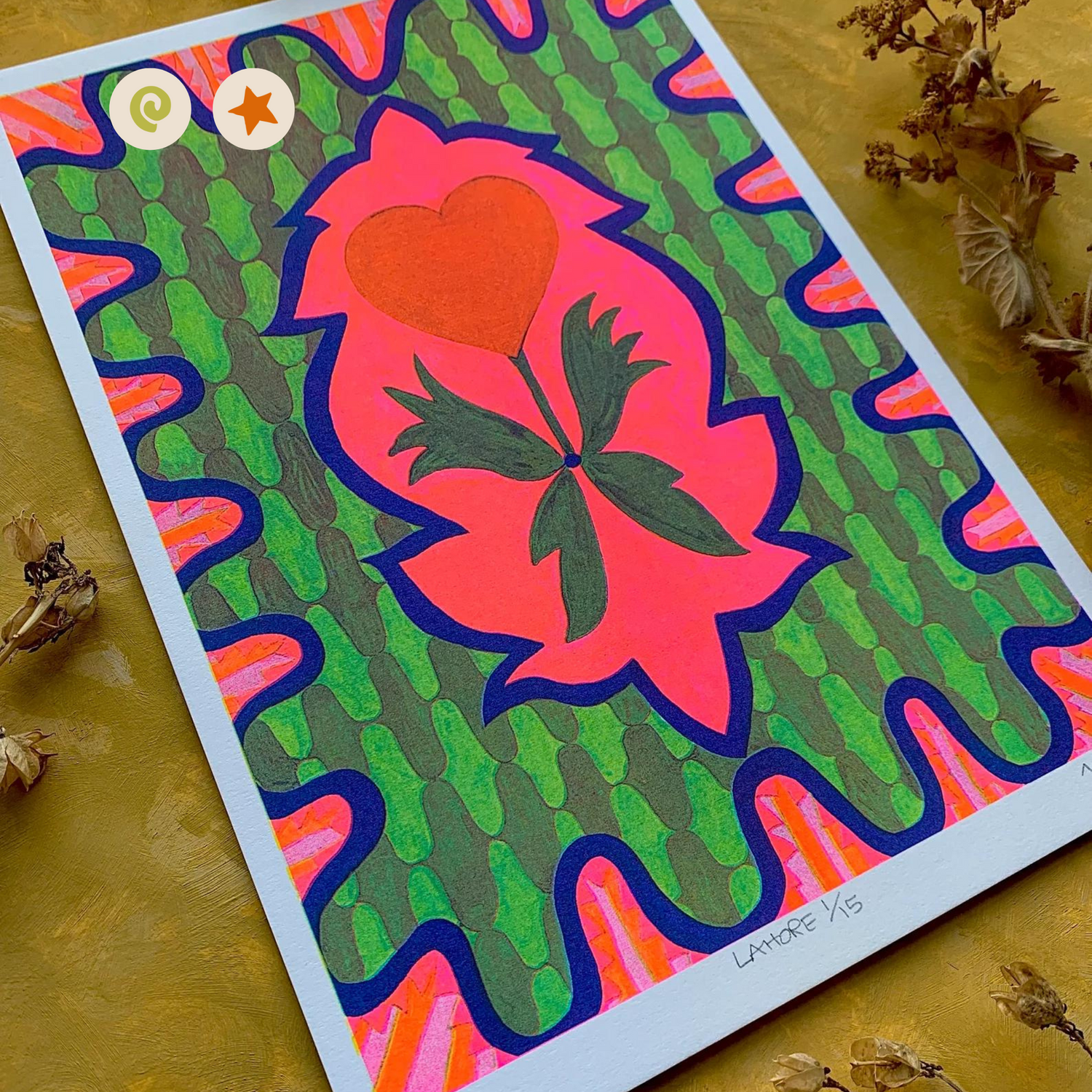 Lahore Riso Print